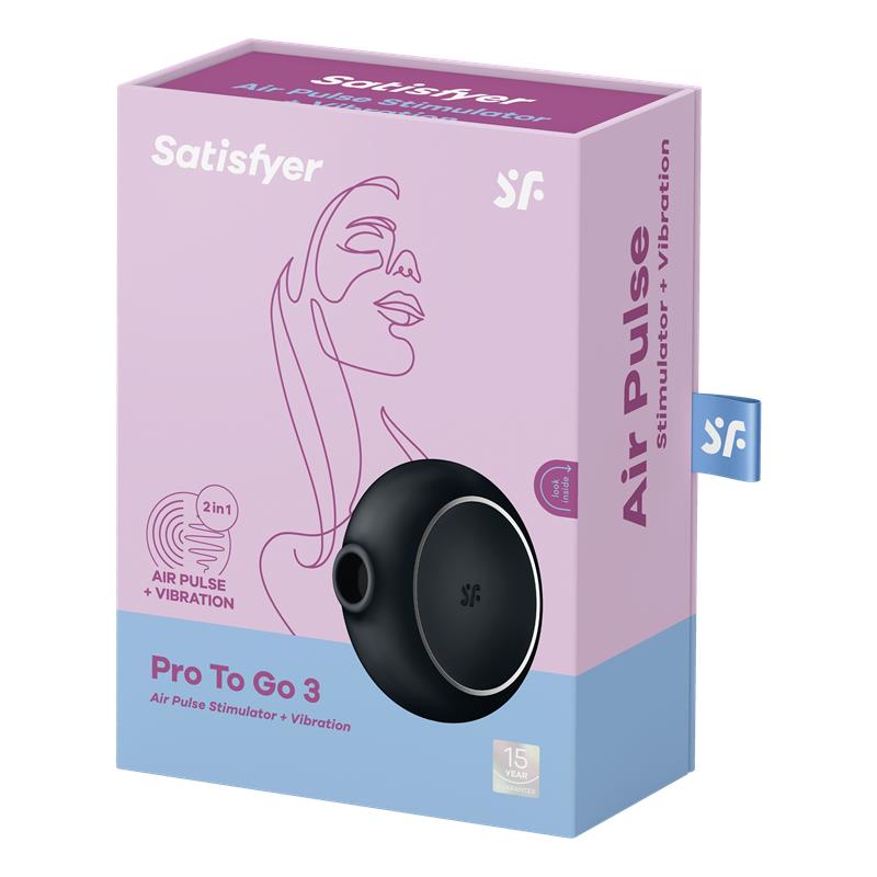 Succionador de Clítoris Pro to Go 3 Negro