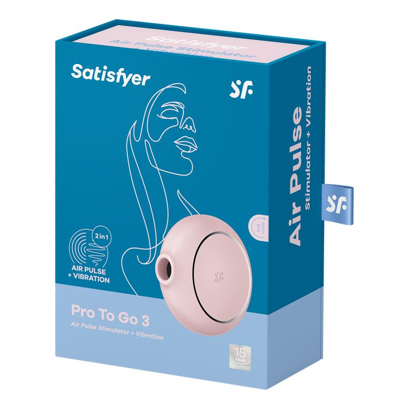 Succionador de Clítoris Pro to Go 3 Rosa