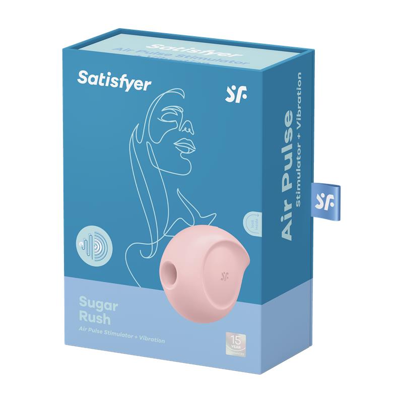 Succionador de Clítoris y Vibrador Rosa Sugar Rush