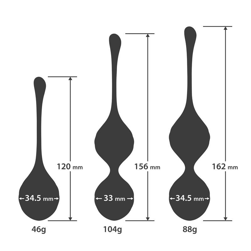 Bolas Kegel de Silicona Morada, suelo pélvico sano