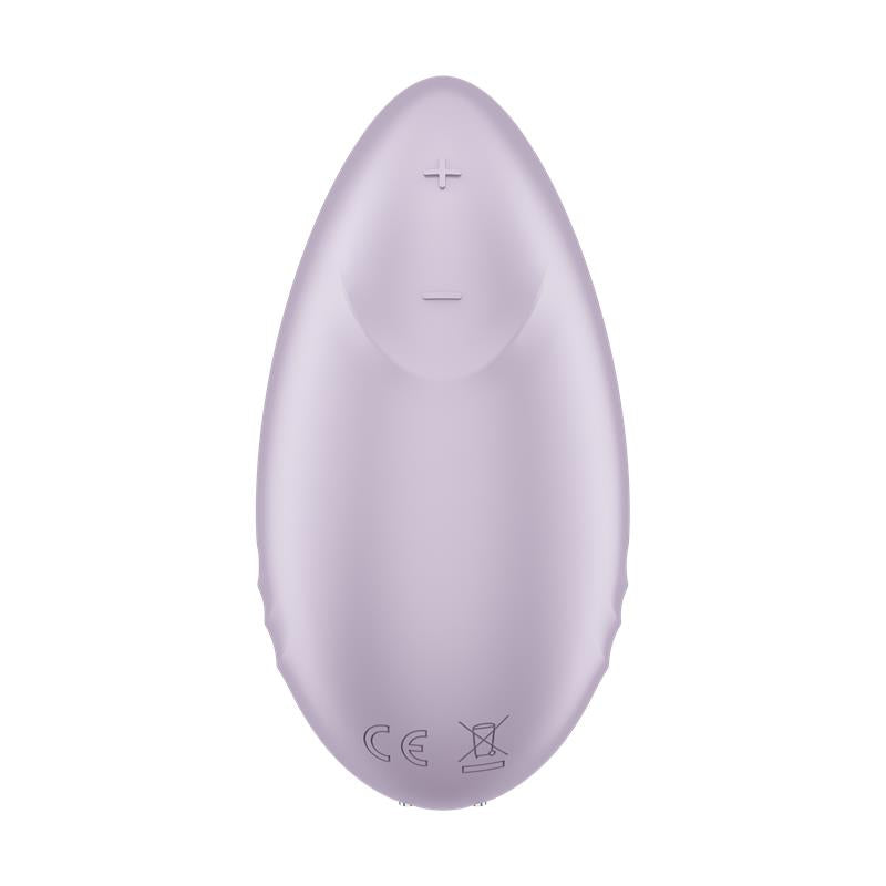 Vibrador con punta bulbosa para clítoris, APP Satisfyer Lila