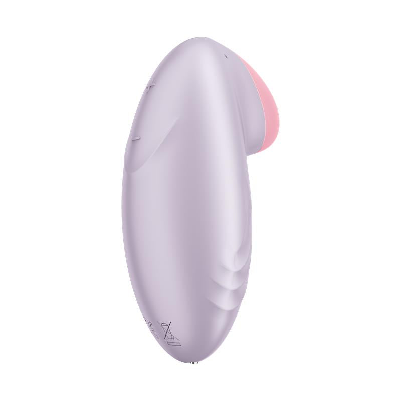 Vibrador con punta bulbosa para clítoris, APP Satisfyer Lila