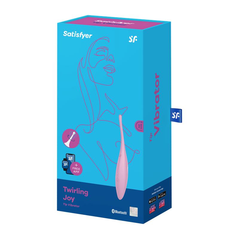 Estimulador a distancia Vibrador Giratorio con APP Rosa
