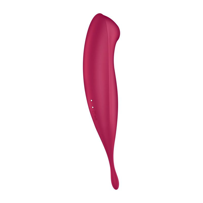 Masajeador de Clítoris Vibrador Twirling Pro APP Rojo Oscuro