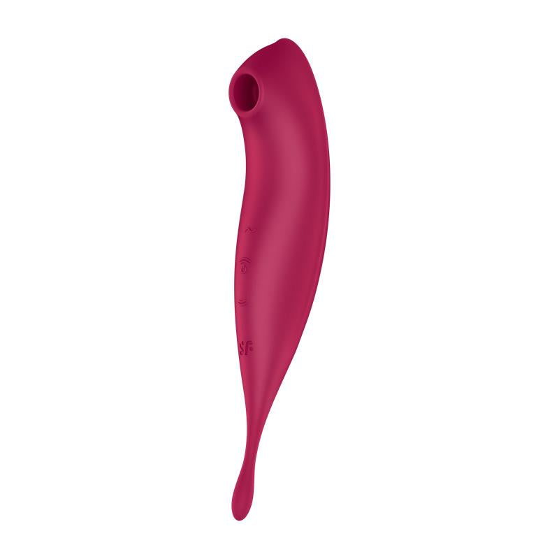 Masajeador de Clítoris Vibrador Twirling Pro APP Rojo Oscuro