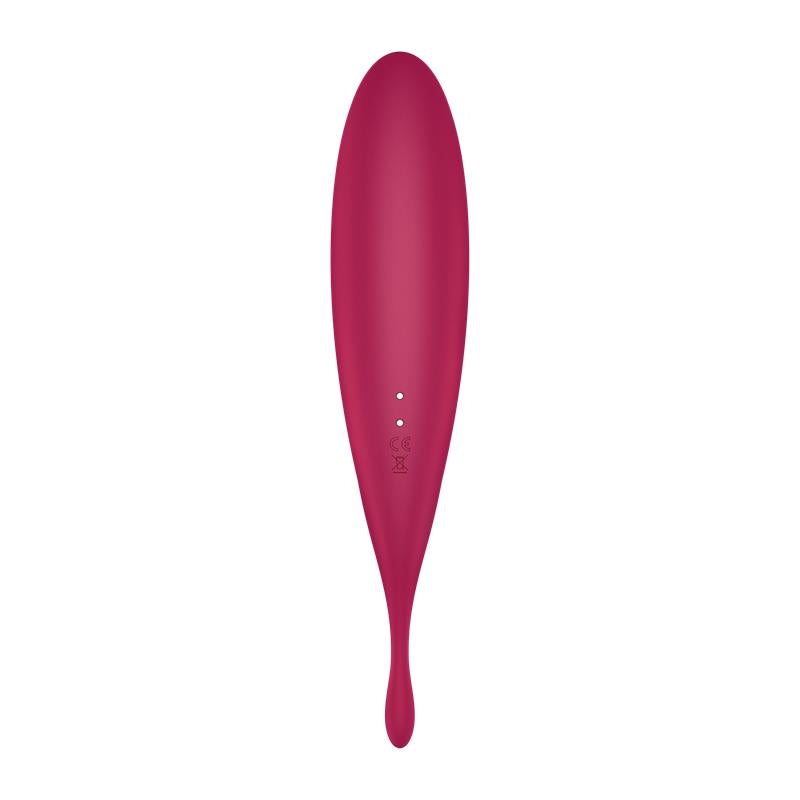 Masajeador de Clítoris Vibrador Twirling Pro APP Rojo Oscuro