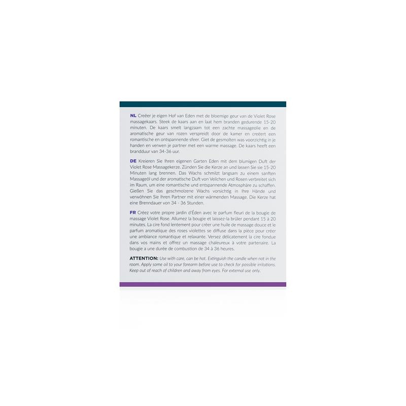 Vela de Masaje Rosa Violeta - 200g - Osmic
