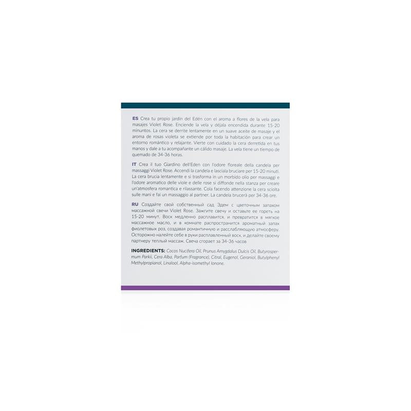 Vela de Masaje Rosa Violeta - 200g - Osmic