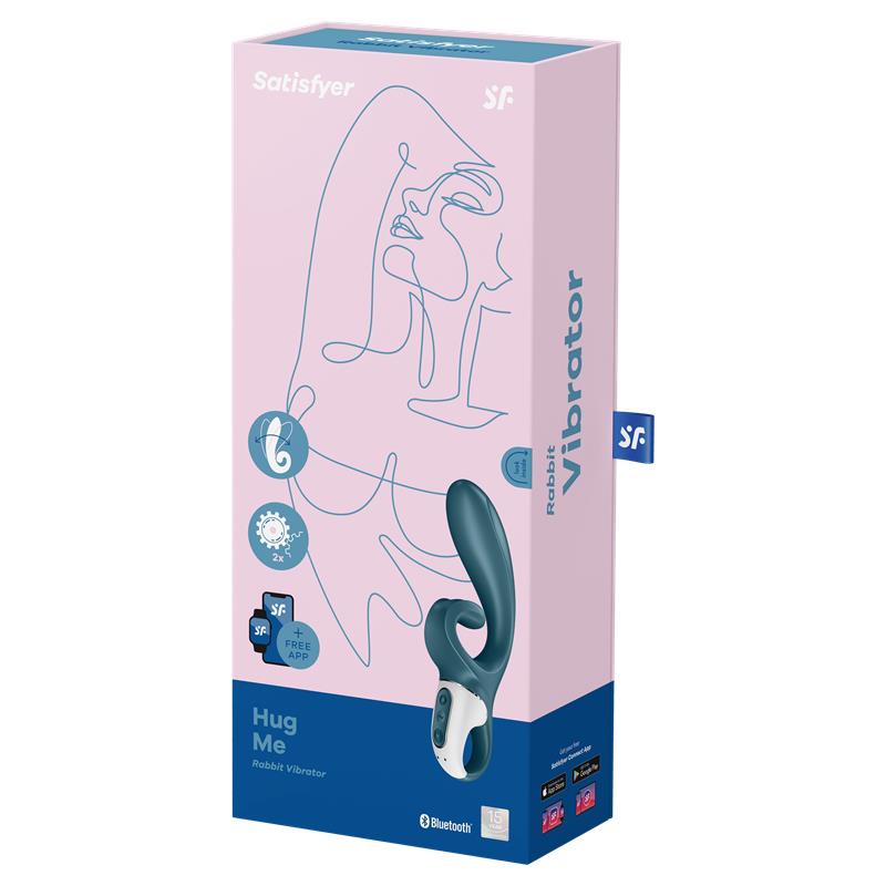 Vibrador con APP Satisfyer Connect Grayblue. 144 Patrones
