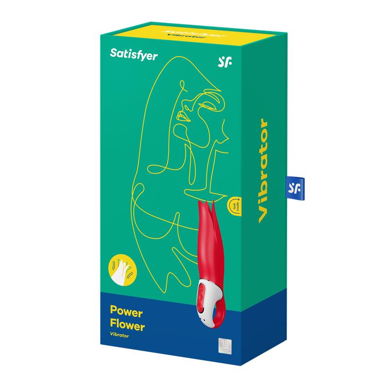 Vibrador Power Flower. 12 programas. Recargable USB