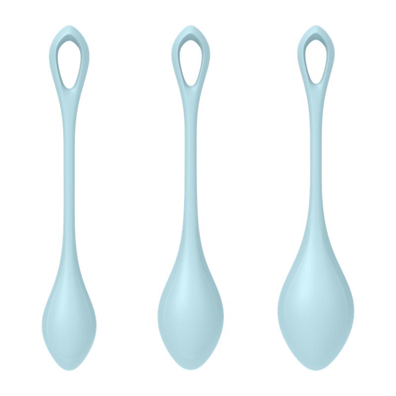 Set de 3 Bolas chinas Yoni Power 2 Azul Claro