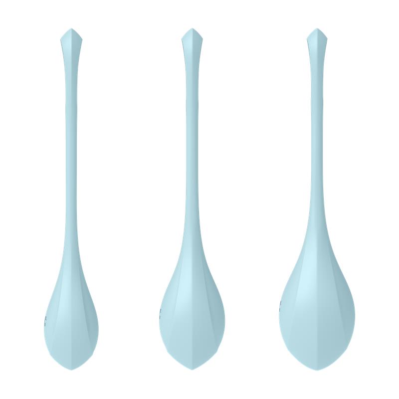 Set de 3 Bolas chinas Yoni Power 2 Azul Claro