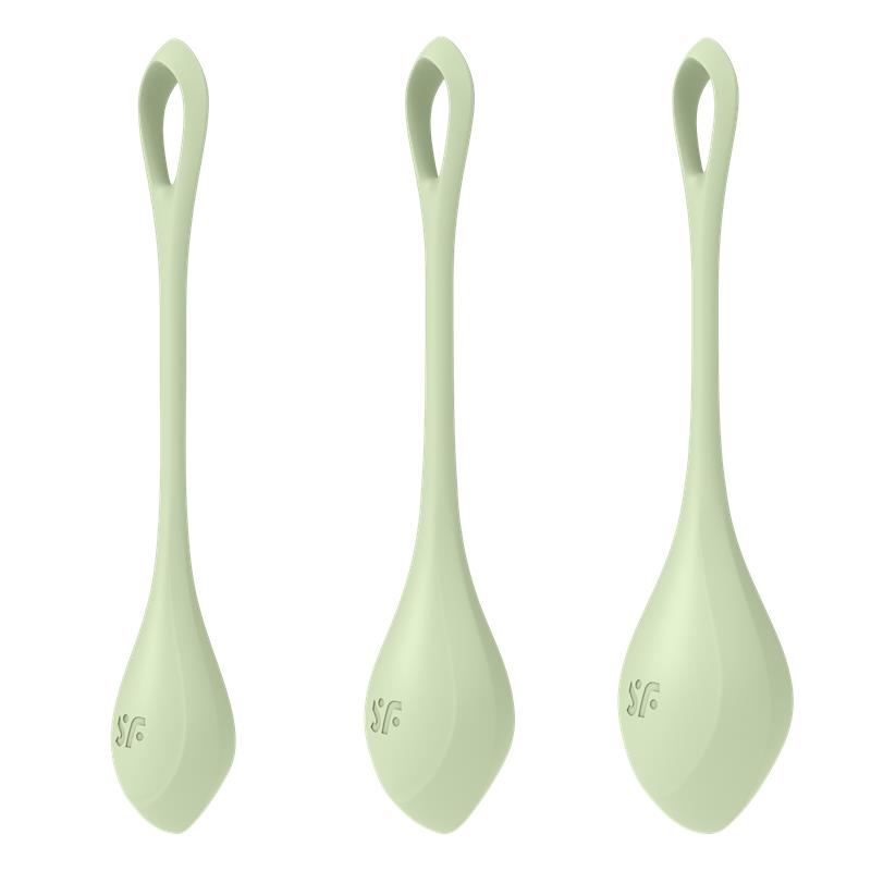 Set de 3 Bolas Chinas Yoni Power 2 Verde Claro