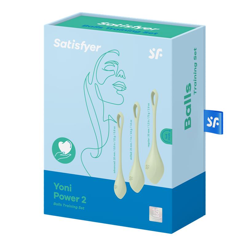 Set de 3 Bolas Chinas Yoni Power 2 Verde Claro