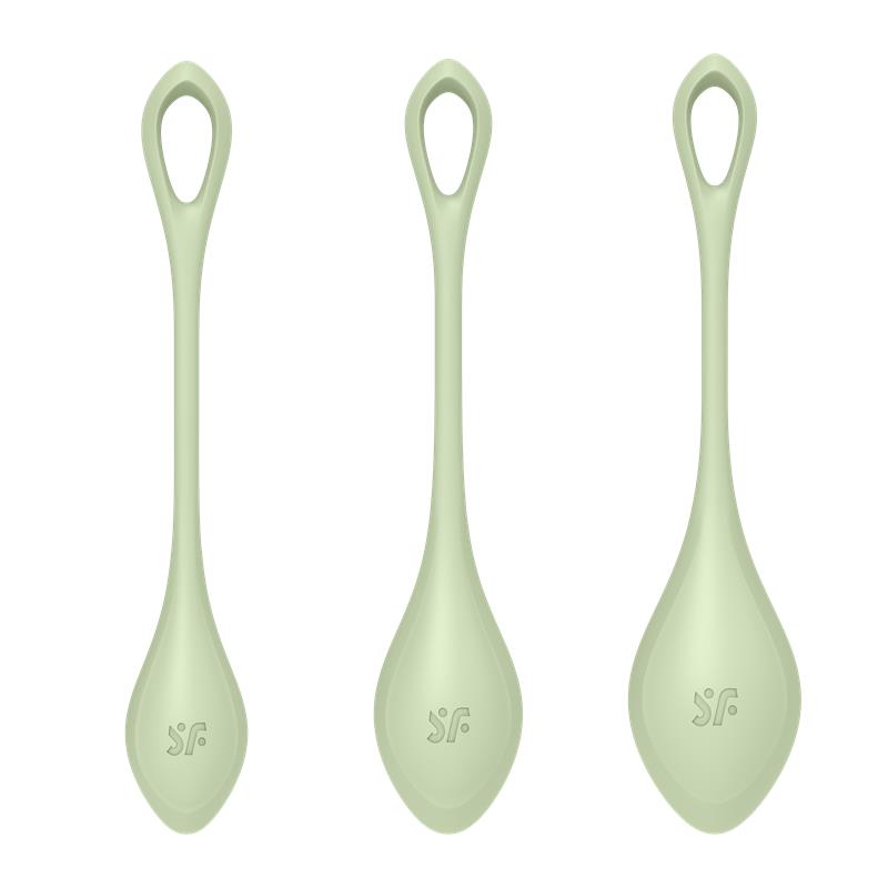 Set de 3 Bolas Chinas Yoni Power 2 Verde Claro