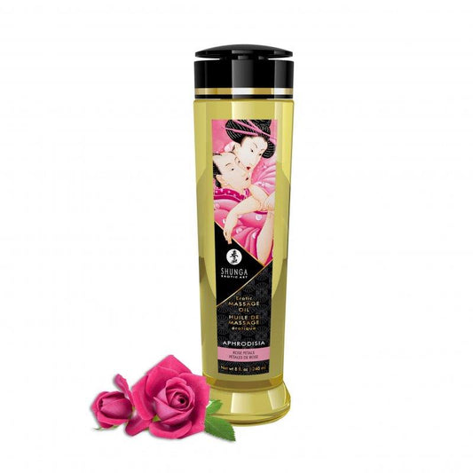 Aceite de Masaje Afrodisiaco 240ml, aroma a rosas