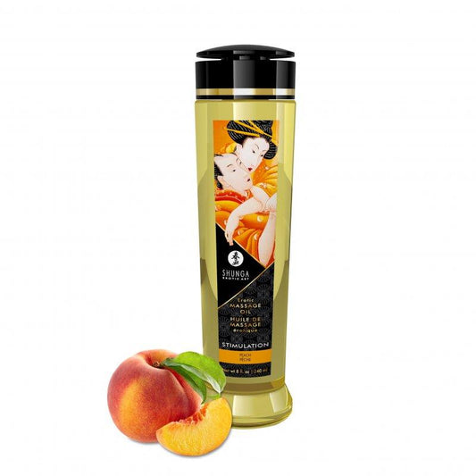 Aceite de Masaje Estimulación 240 ml, aroma a melocotón