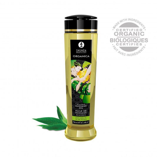 Aceite de Masaje Orgánico de Té Verde 240 ml