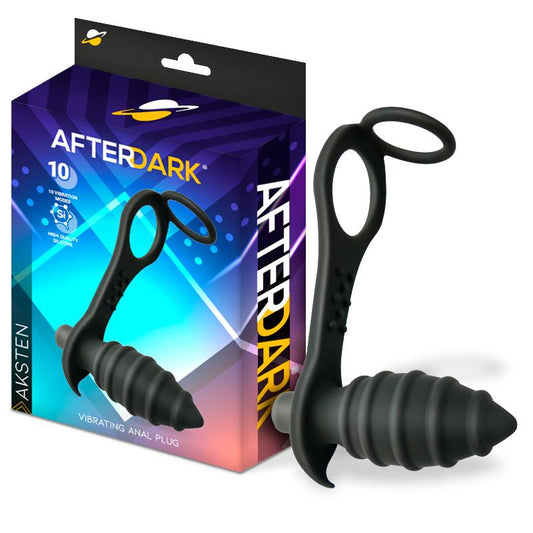 Plug Anal Vibrador con Anillo para el Pene
