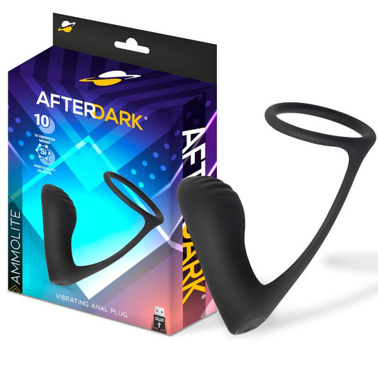Plug Anal con Vibración y Anillo para Testículos. Control fácil