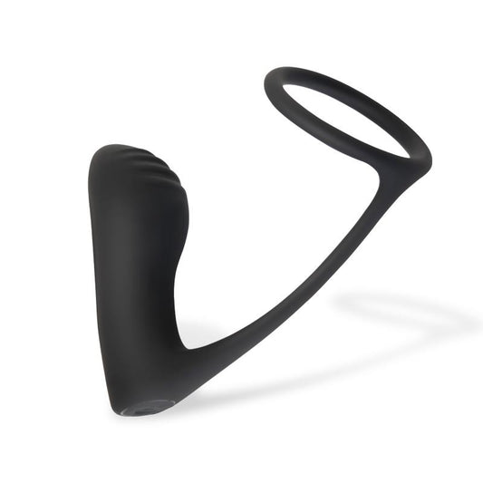 Plug Anal con Vibración y Anillo para Testículos. Control fácil
