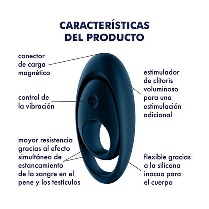 Anillo para el pene vibrador Glorious Duo, doble estimulación parejas