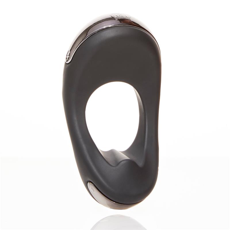 Anillo para el Pene Vibrador y Estimulador Perianal Atom Plus Negro