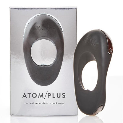 Anillo para el Pene Vibrador y Estimulador Perianal Atom Plus Negro