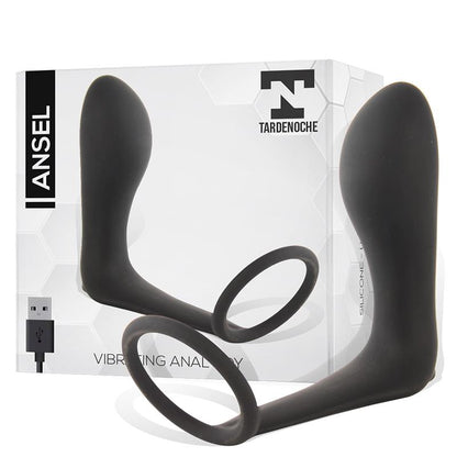 Plug Anal Vibrador con Anillo USB Silicona