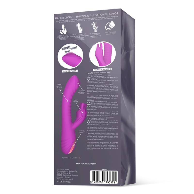 Vibrador Estimulación Triple. Pulsación Punto G