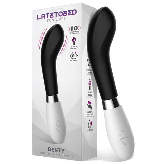 Vibrador de Silicona Estimulación Punto G. Negro