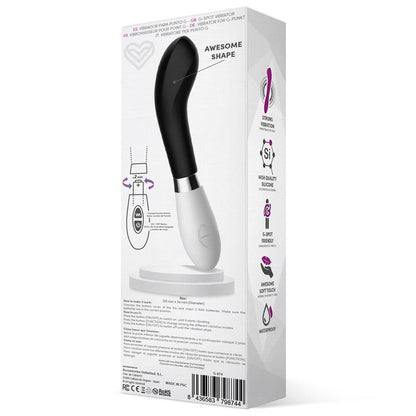 Vibrador de Silicona Estimulación Punto G. Negro