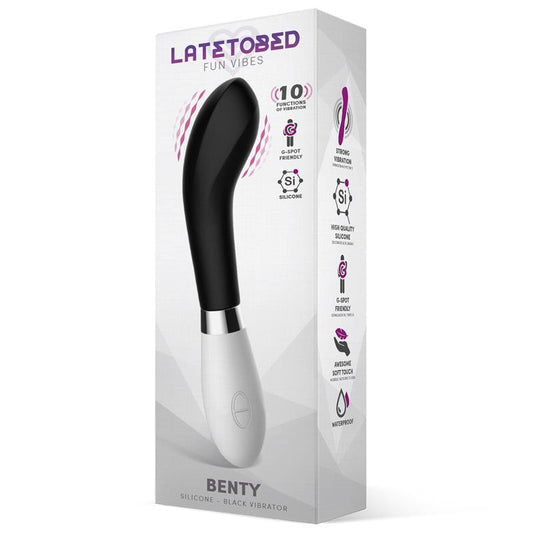 Vibrador de Silicona Estimulación Punto G. Negro