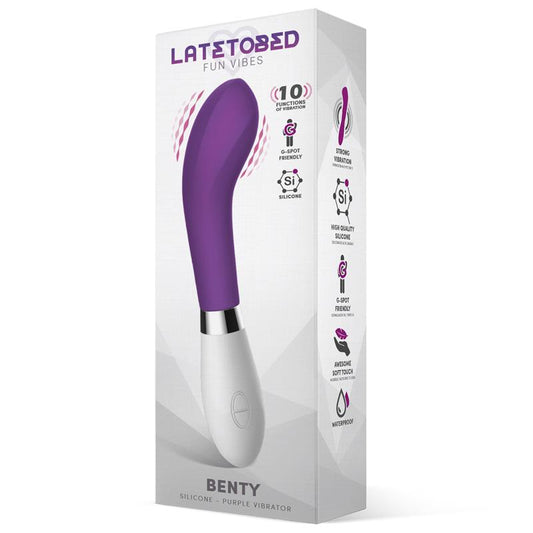 Vibrador de Silicona Estimulación Punto G. Morado