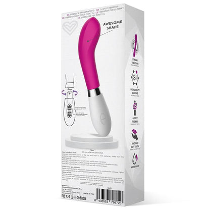 Vibrador de Silicona Estimulación Punto G. Rosa