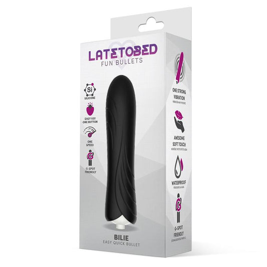 Bala Vibradora con Funda de Silicona Negra. Punto G