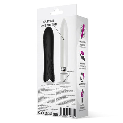 Bala Vibradora con Funda de Silicona Negra. Punto G