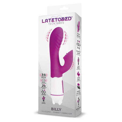 Vibrador de Silicona 36 Funciones USB. Púrpura