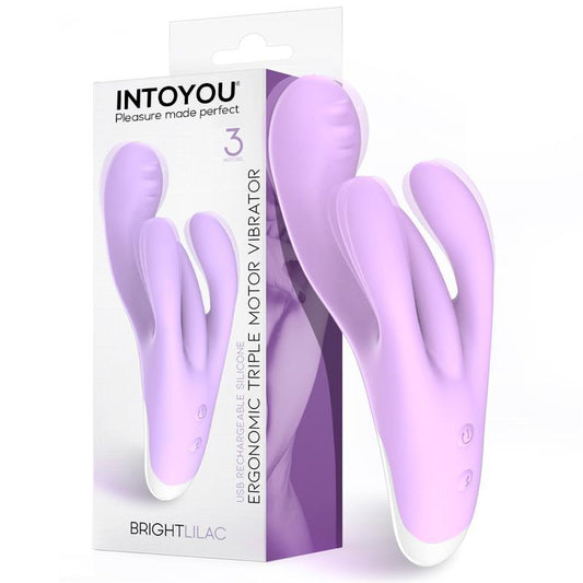 Vibrador Triple Motor Ergonómico USB Silicona de Alta Calidad