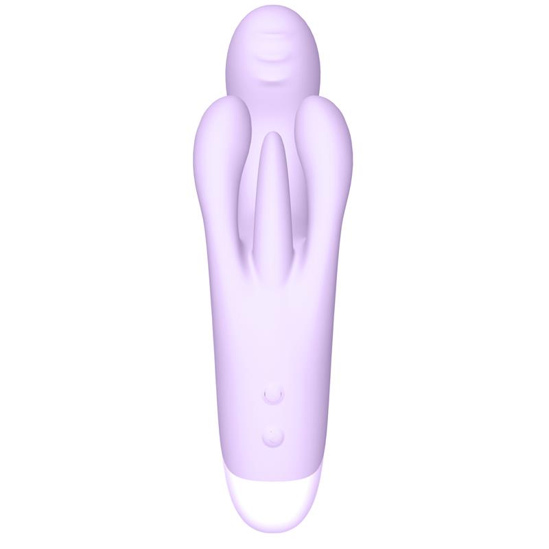 Vibrador Triple Motor Ergonómico USB Silicona de Alta Calidad