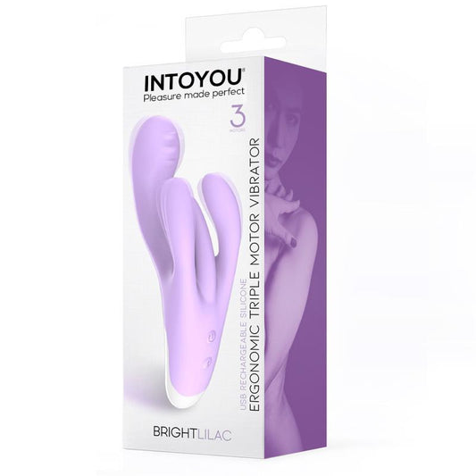 Vibrador Triple Motor Ergonómico USB Silicona de Alta Calidad
