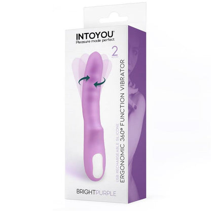 Vibrador Rotador Doble Motor 360º USB Silicona