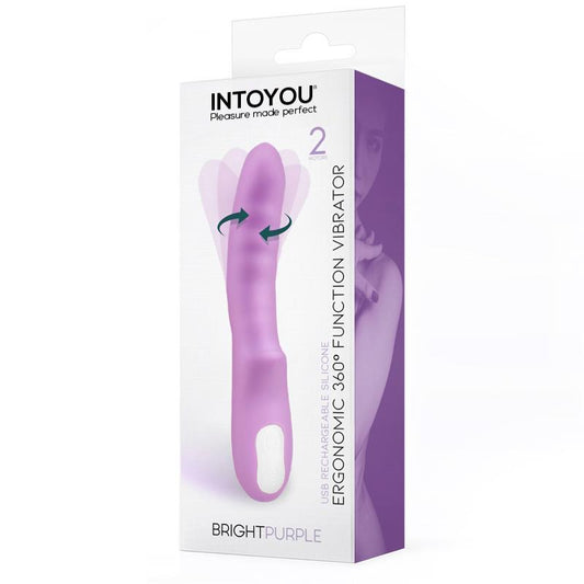 Vibrador Rotador Doble Motor 360º USB Silicona