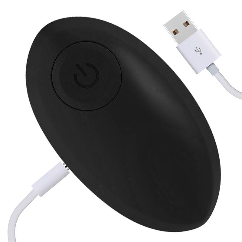 Bala Vibradora Control Remoto USB Silicona Negra