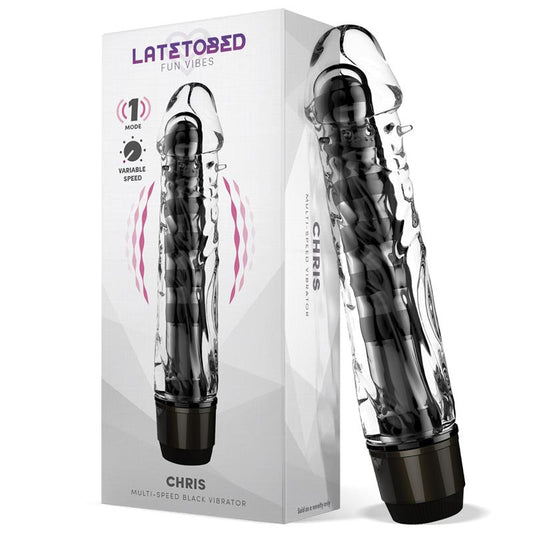Vibrador Para Parejas Chris Negro. Multivelocidad. Jelly