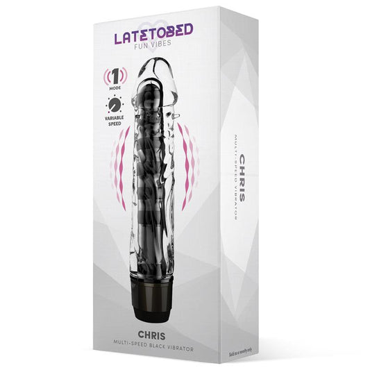 Vibrador Para Parejas Chris Negro. Multivelocidad. Jelly