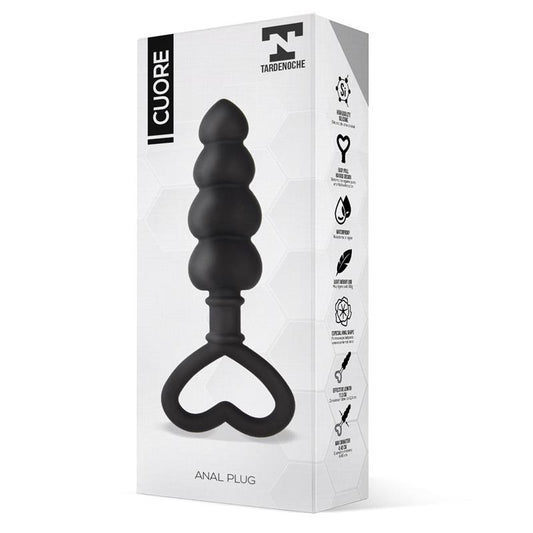 Plug Anal Silicona Negro. Muy Ligero. Impermeable