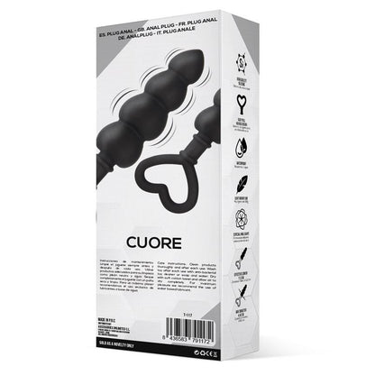 Plug Anal Silicona Negro. Muy Ligero. Impermeable