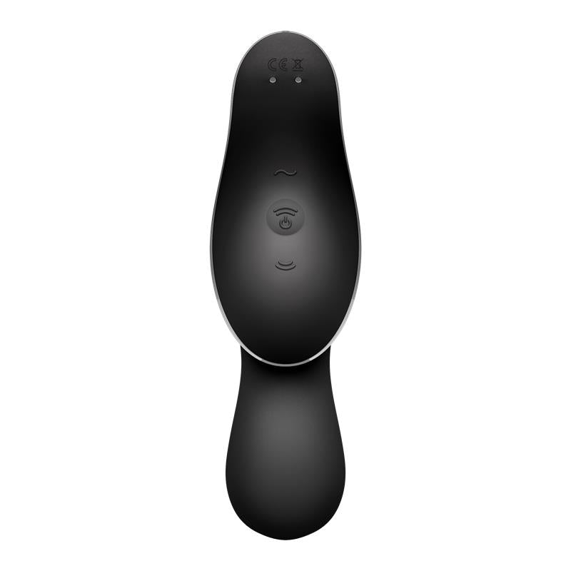 Vibrador Vaginal Curvy Trinity 2 Negro. Estimulación 3 en 1