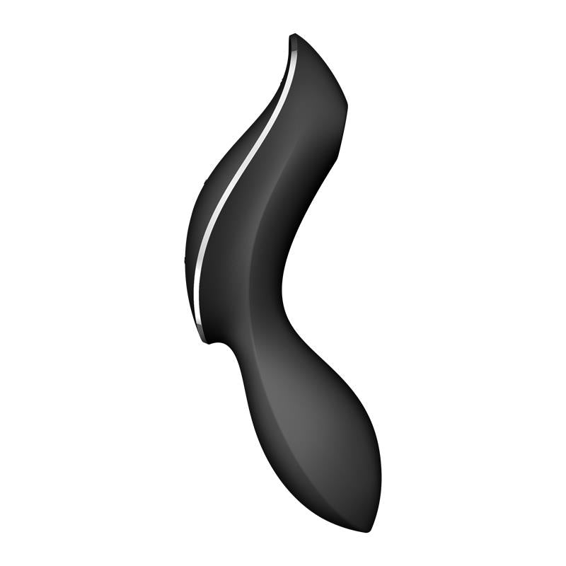Vibrador Vaginal Curvy Trinity 2 Negro. Estimulación 3 en 1